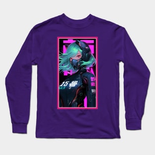 Anime Race Girl | High Quality Anime Artwork | Chibi Manga Anime Art Long Sleeve T-Shirt